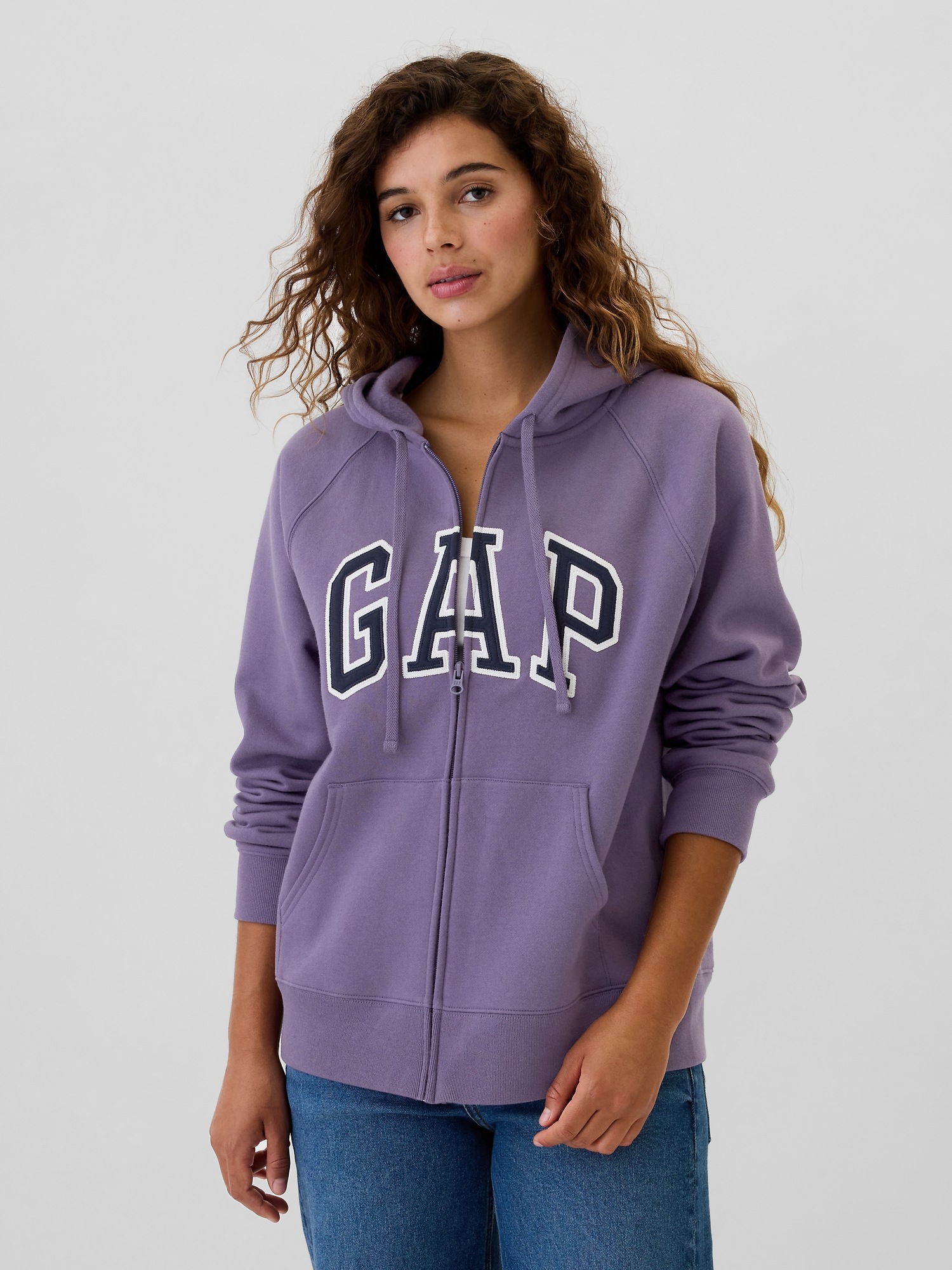 Gap Logo Zip Hoodie | Gap Factory Gap Logo Zip Hoodie | Gap Factory