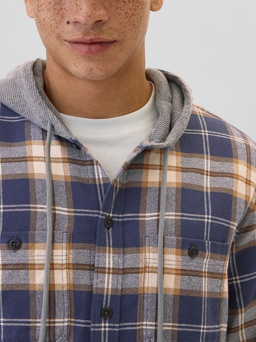 トップス 90s GAP hooded wool flannel shirt 90s GAP hooded wool flannel shirt | Gap
