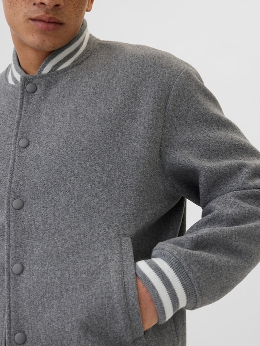 Relaxed Varsity Bomber Jacket | Gap Factory