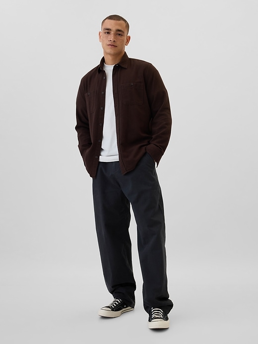 Image number 3 showing, Brushed Utility Shirt in Standard Fit