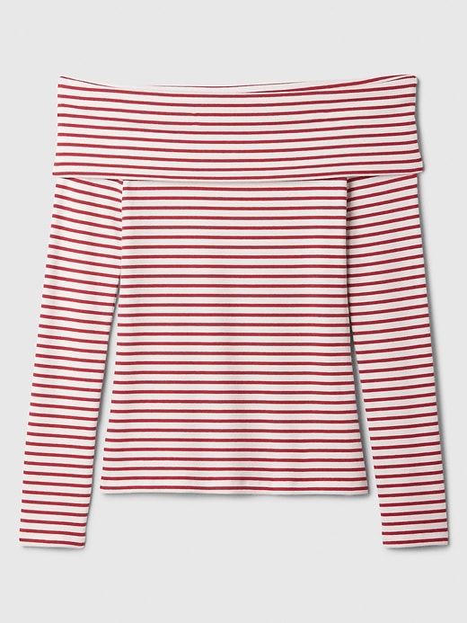 Image number 5 showing, Ribbed Foldover Top
