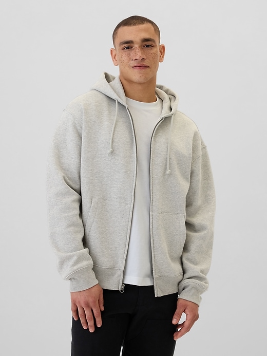 Image number 1 showing, Vintage Soft Oversized Zip Hoodie