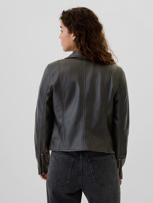 Vegan-Leather Moto Jacket | Gap Factory