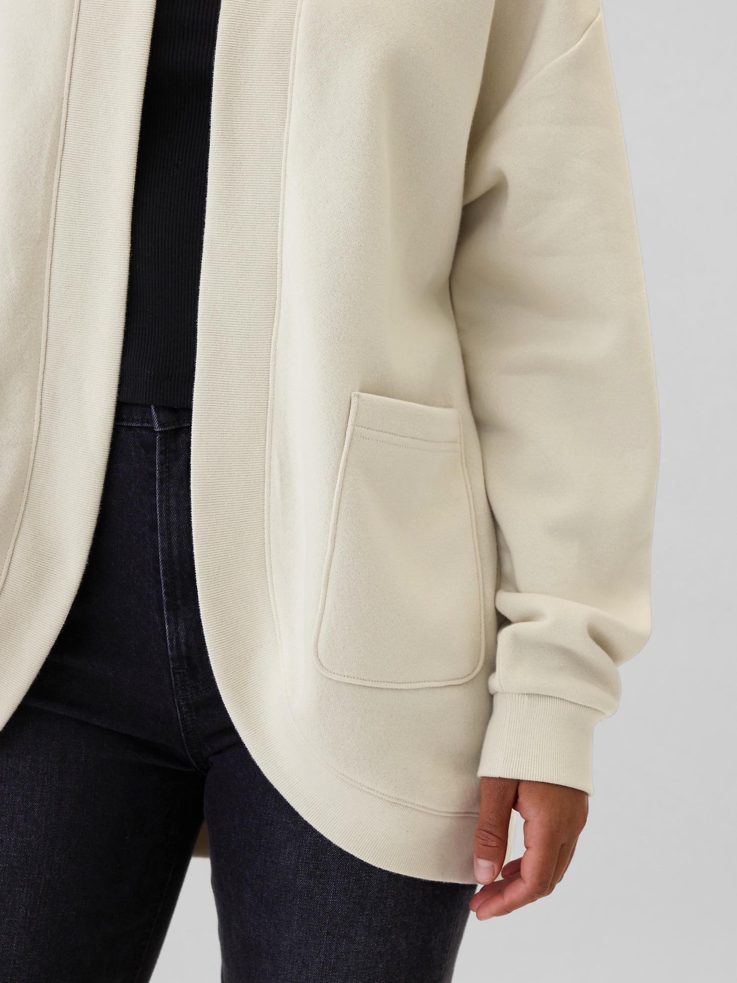 Front open sweatshirt sales