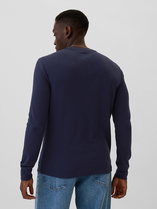 Waffle-Knit Crewneck T-Shirt | Gap Factory