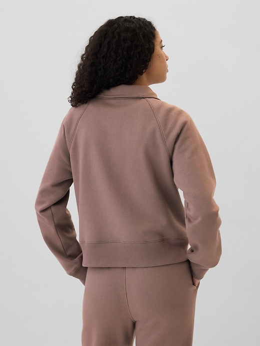 Image number 2 showing, Relaxed Fleece Quarter-Zip Sweatshirt