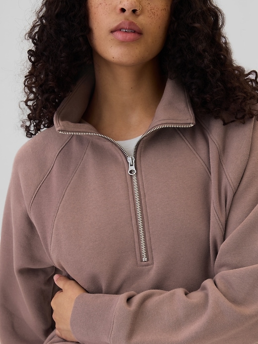 Image number 4 showing, Relaxed Fleece Quarter-Zip Sweatshirt