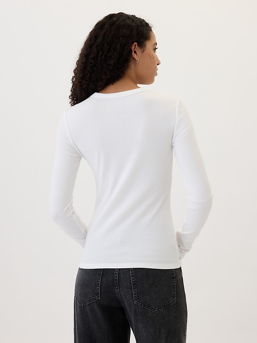 Image number 2 showing, Ribbed Crewneck T-Shirt