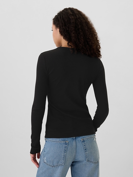 Image number 2 showing, Ribbed Crewneck T-Shirt