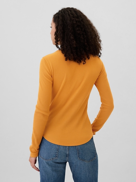 Waffle-Knit Crewneck T-Shirt | Gap Factory