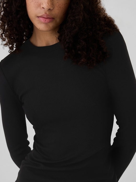 Image number 4 showing, Ribbed Crewneck T-Shirt
