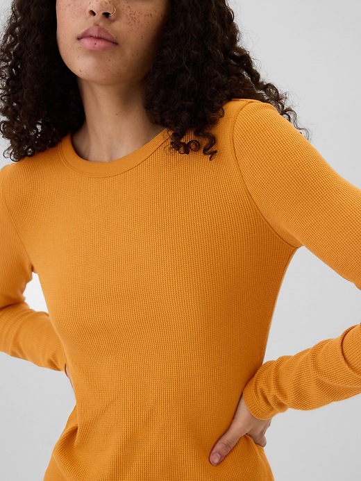 Waffle-Knit Crewneck T-Shirt | Gap Factory