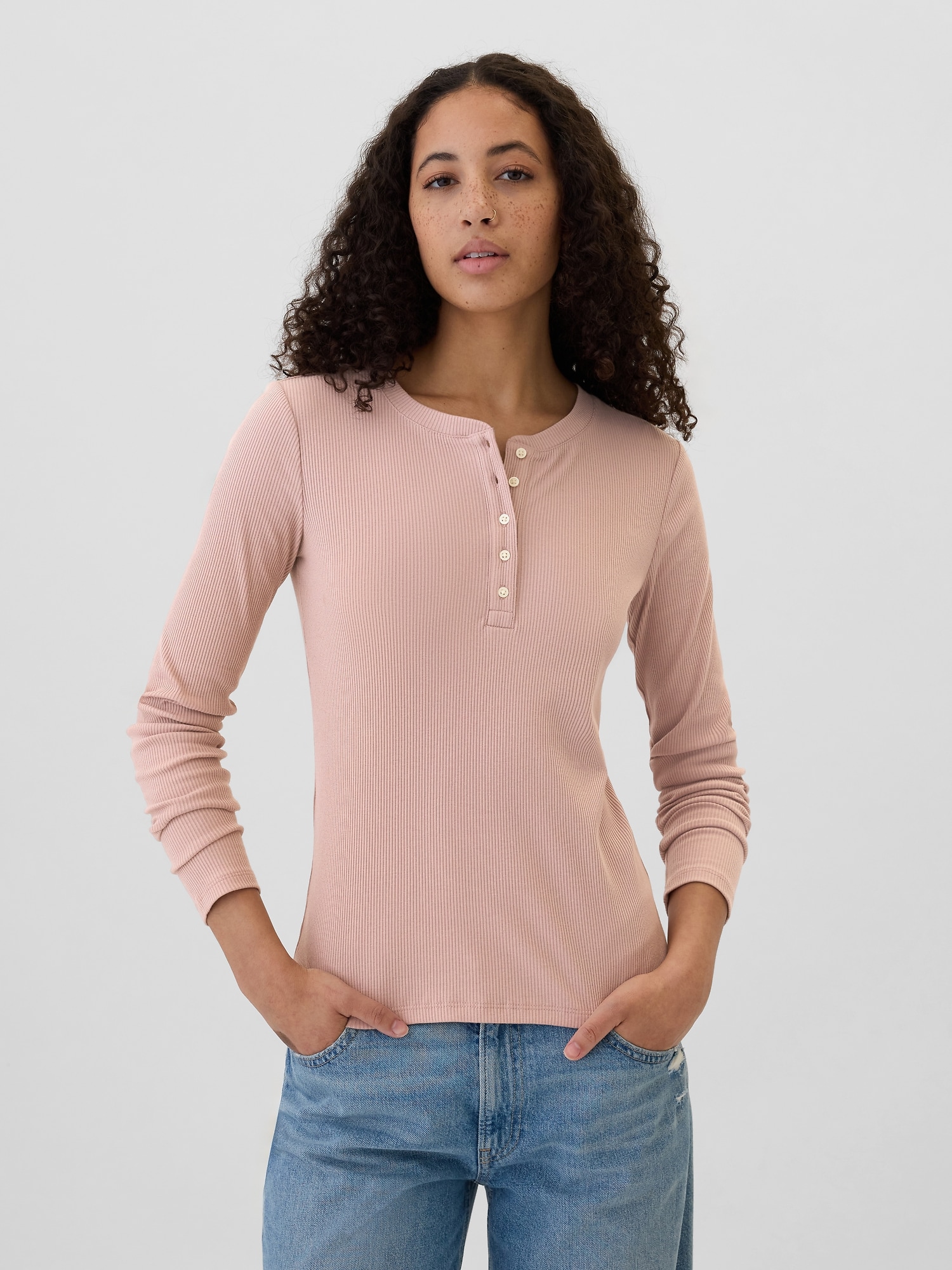 グッド グリーフ ROUGH-COT HENLEY NECK TOP GOODGRIEF!/グッド グリーフ】 ROUGH-COT HENLEY NECK TOP（T