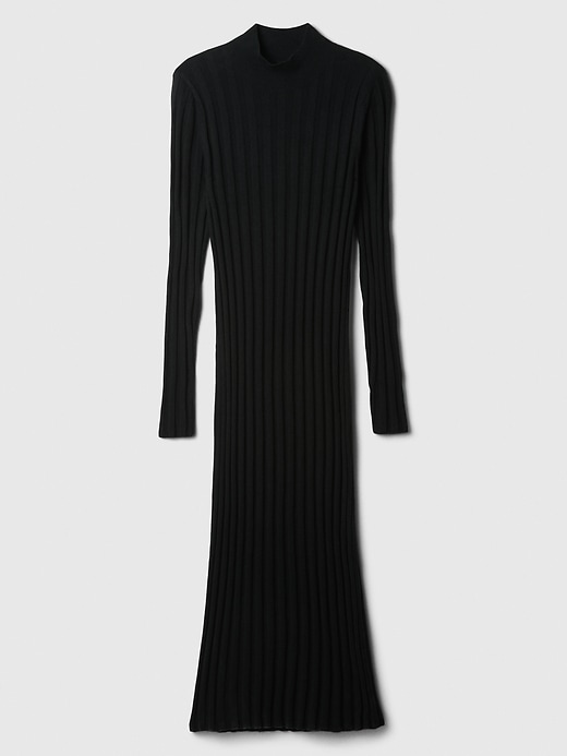 Image number 6 showing, CashSoft Ribbed Mockneck Sweater Midi Dress