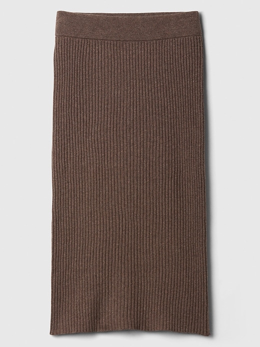 Image number 5 showing, CashSoft Ribbed Sweater Midi Skirt