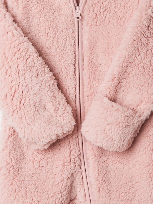 Image number 3 showing, Baby Sherpa Hoodie One-Piece