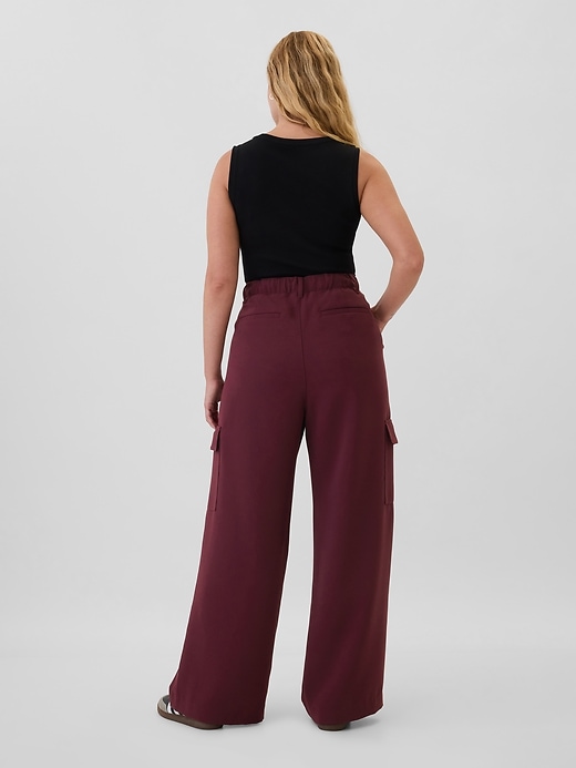 Image number 6 showing, High Rise Easy Wide-Leg Cargo Trousers