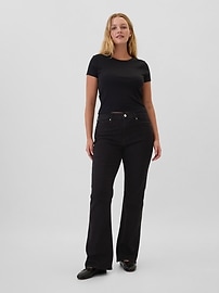 Mid Rise Baby Boot Jeans