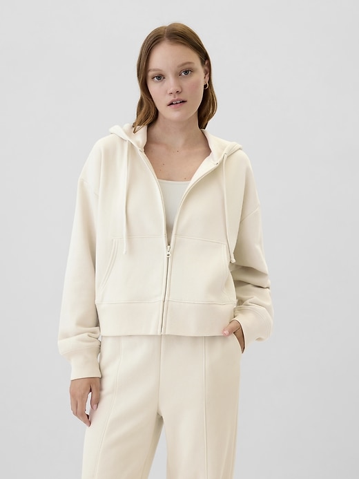 Image number 1 showing, Oversized Fleece Zip Hoodie