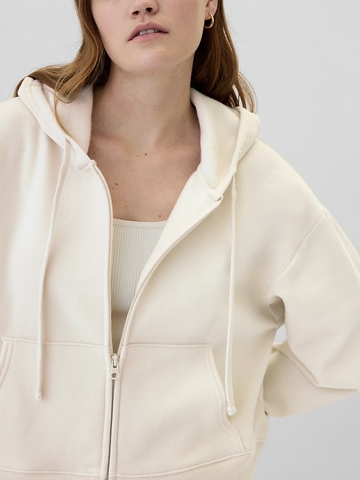 Image number 4 showing, Oversized Fleece Zip Hoodie