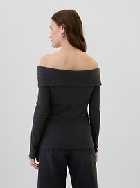 Ribbed Foldover Top