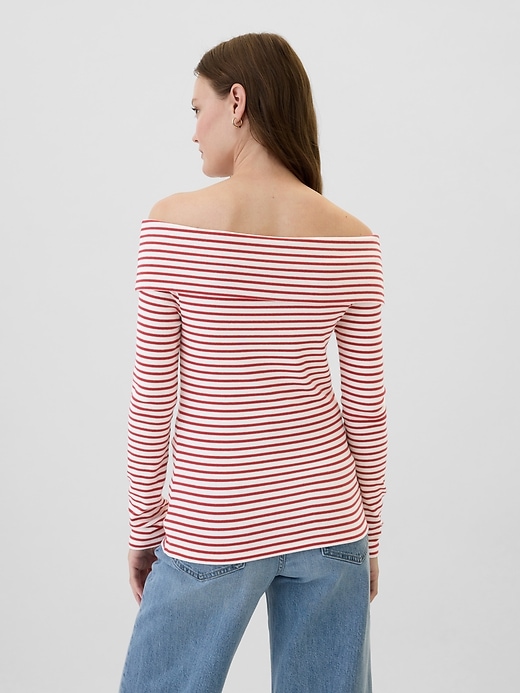 Image number 2 showing, Ribbed Foldover Top