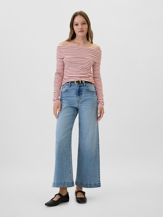 Image number 3 showing, Ribbed Foldover Top