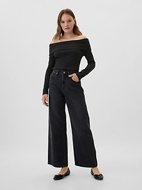 Ribbed Foldover Top