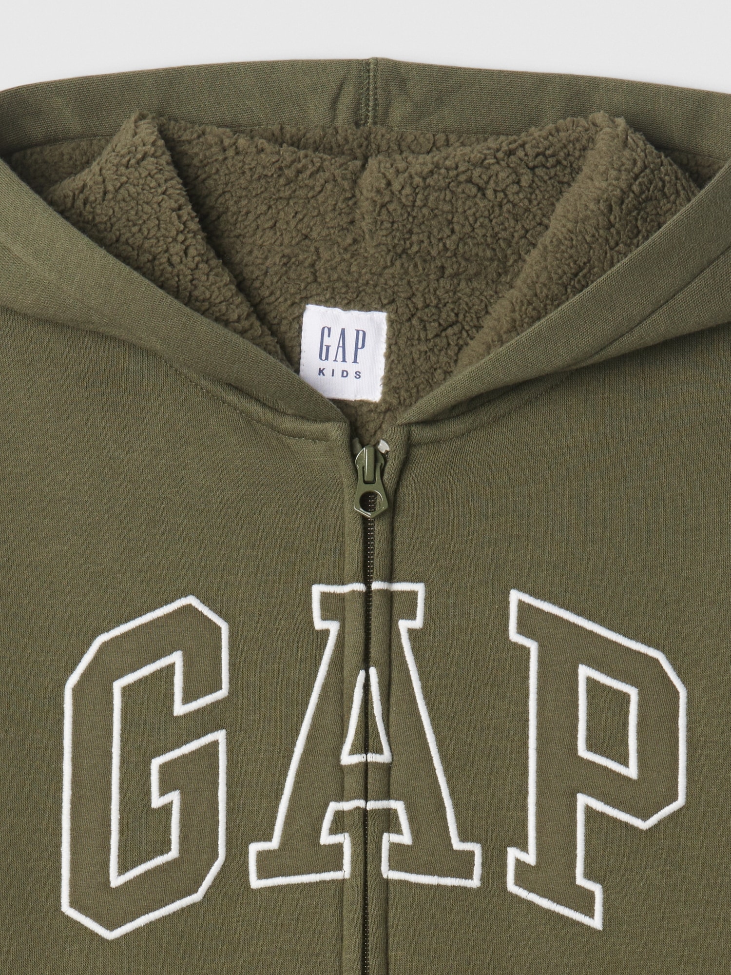Kids Gap Logo Sherpa Lined Zip Hoodie Gap Factory