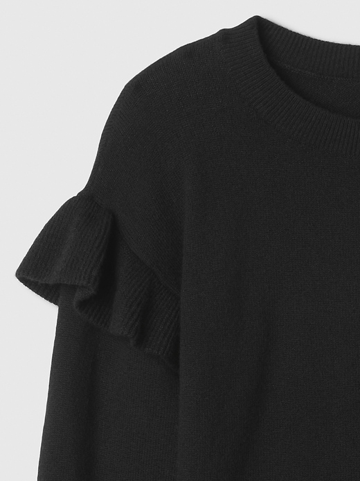Image number 3 showing, Kids CashSoft Ruffle Sweater