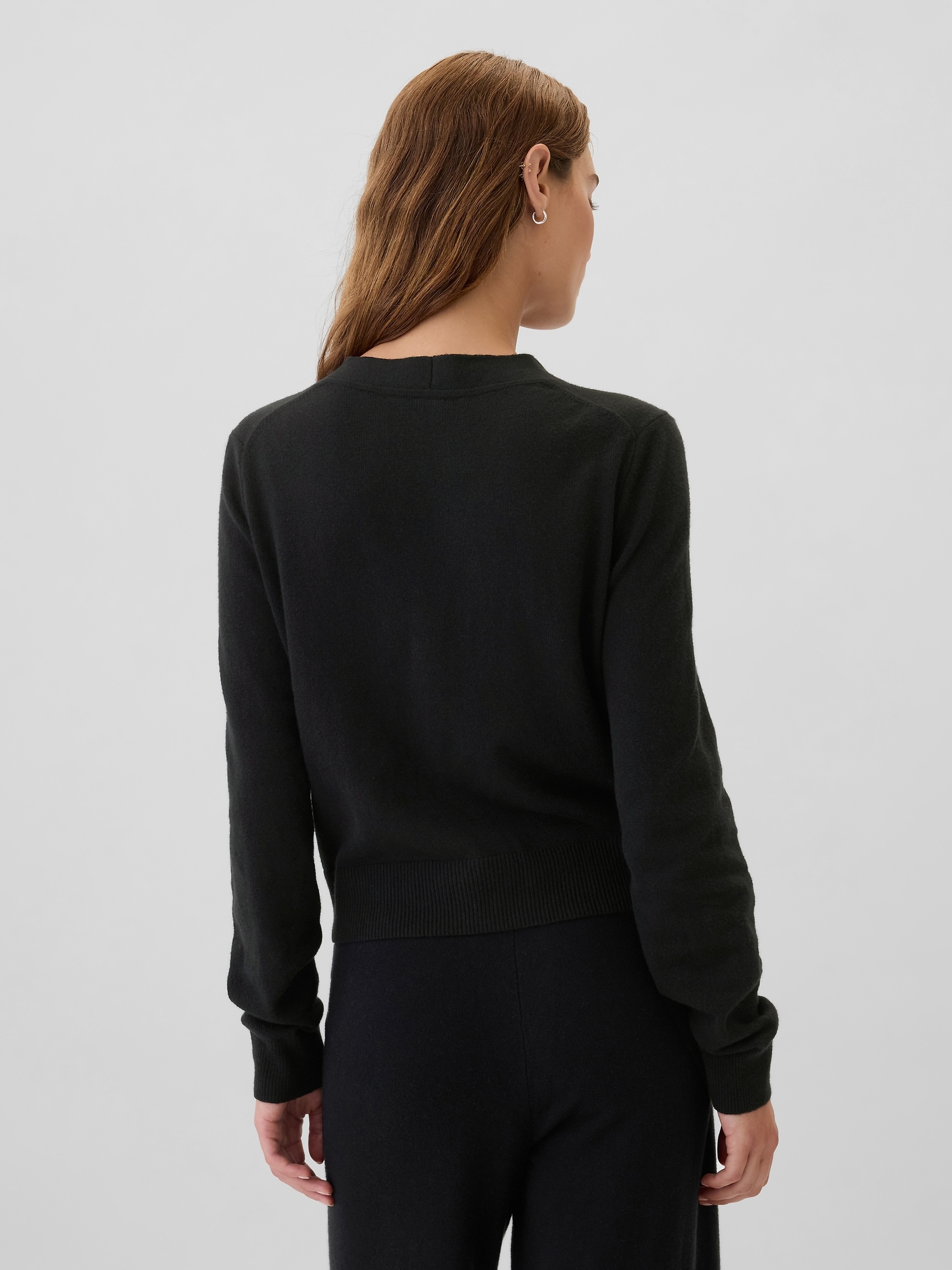 即日発送　新品タグ付　Flow High Neck Cardigan 黒 8seconds Hidden Zipper Collar Neck Cardigan Black