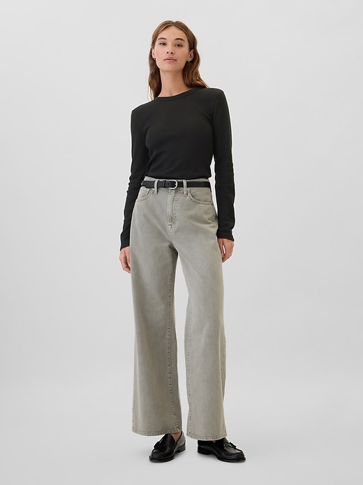 Image number 3 showing, Waffle-Knit Crewneck T-Shirt
