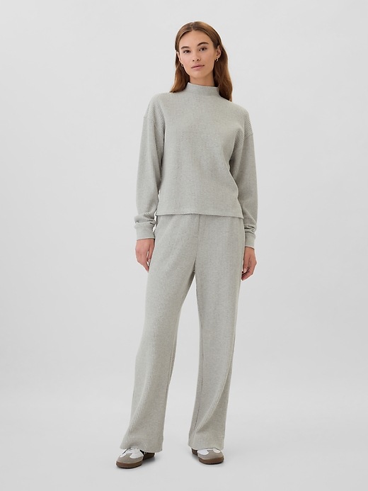 Relaxed Waffle-Wedge Mockneck T-Shirt | Gap Factory