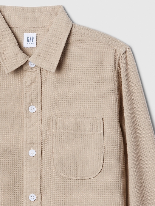 Image number 3 showing, Kids Waffle-Knit Shirt
