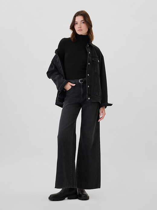 Image number 3 showing, Ribbed Turtleneck T-Shirt
