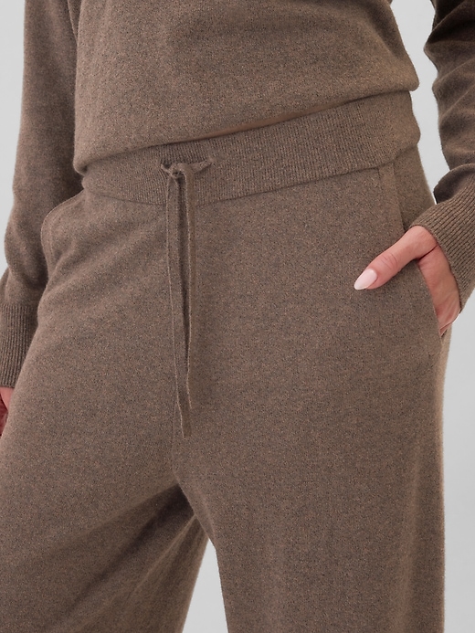 Image number 3 showing, CashSoft Wide-Leg Sweater Pants