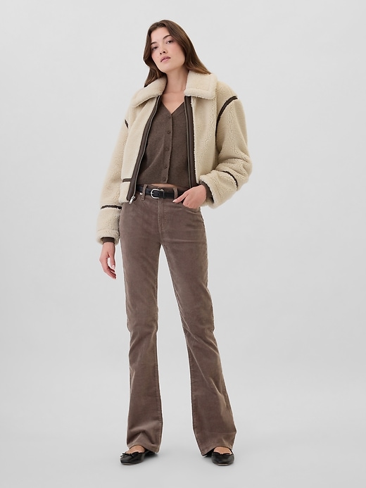 Image number 1 showing, Mid Rise Baby Boot Corduroy Pants