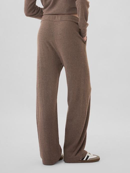 Image number 4 showing, CashSoft Wide-Leg Sweater Pants