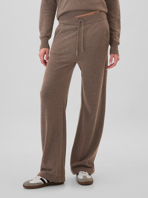 Image number 2 showing, CashSoft Wide-Leg Sweater Pants