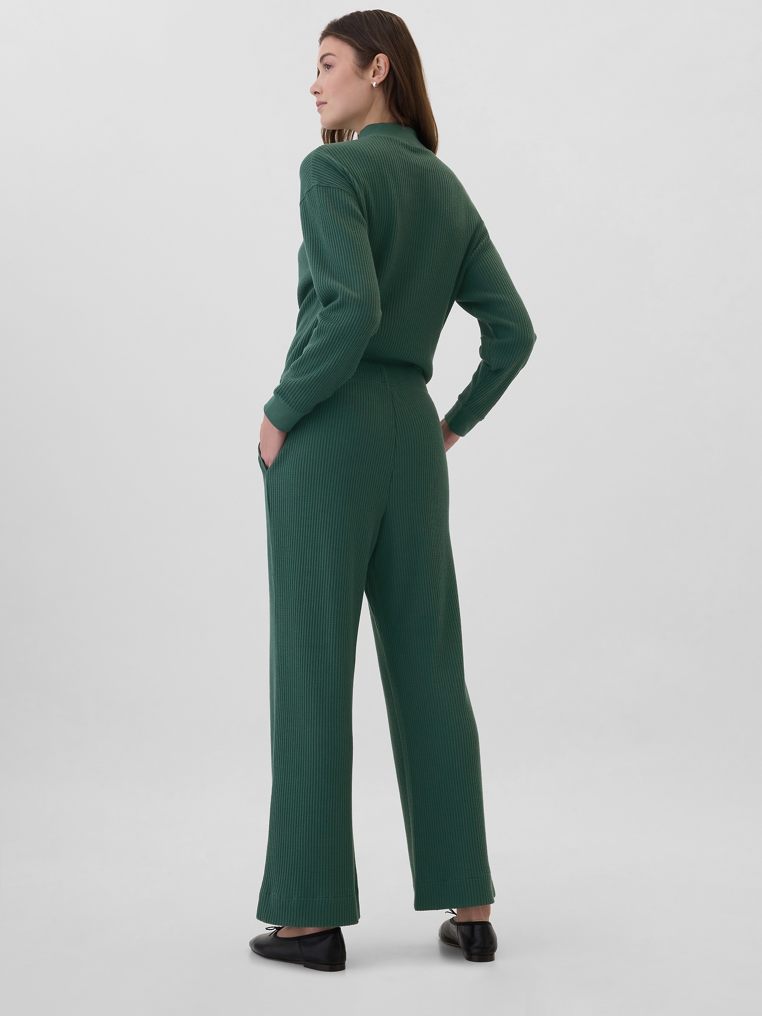 【oan】Waffle Wide Pants Waffle Wide Leg Sweatpant – Peloton Apparel US