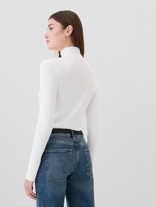 Image number 2 showing, Ribbed Turtleneck T-Shirt