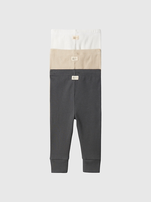 Image number 2 showing, Baby Ribbed Pull-On Pants (3-Pack)