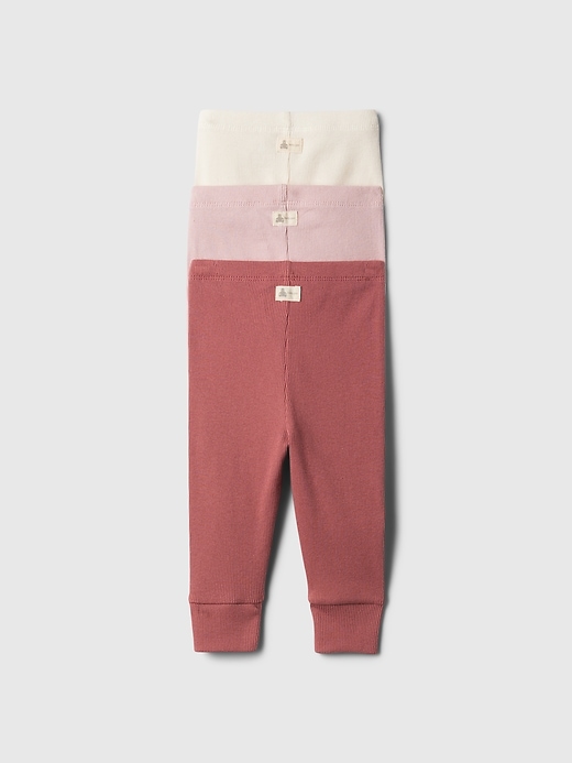 Image number 2 showing, Baby Ribbed Pull-On Pants (3-Pack)