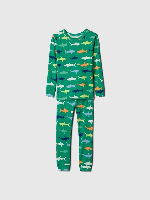 Image number 1 showing, babyGap 100% Organic Cotton Shark PJ Set