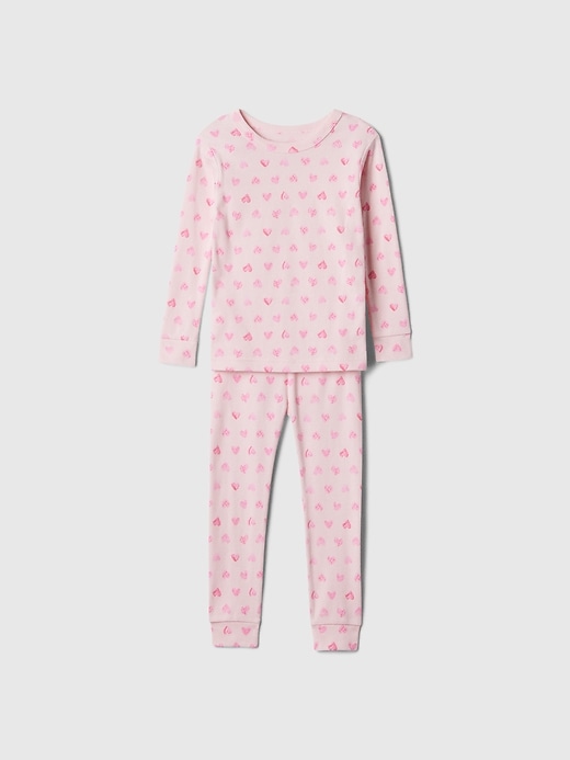 Image number 1 showing, babyGap 100% Organic Cotton Heart PJ Set