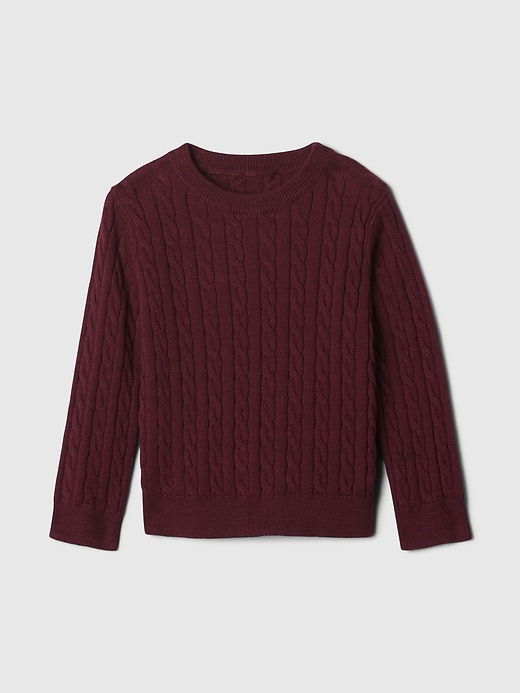 Image number 1 showing, babyGap Cable-Knit Crewneck Sweater