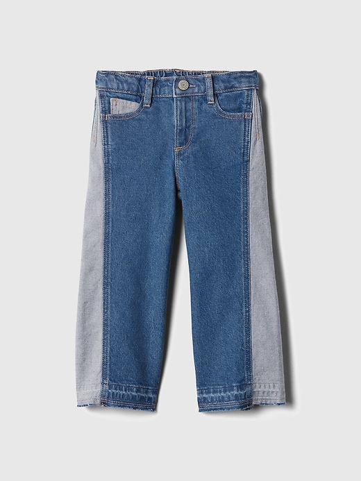 ★E.B.M★ Embroidered Wide Fit Denim Pants EMP5DPT040 babyGap Embroidered Wide-Leg Jeans | Gap Factory