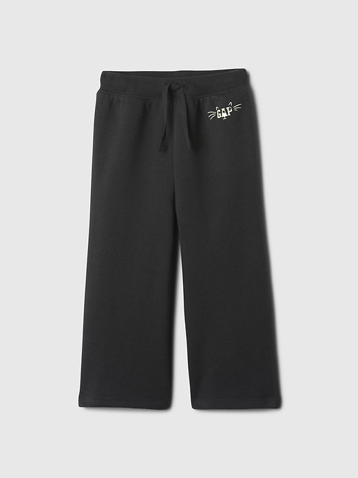 Image number 1 showing, babyGap Logo Wide-Leg Pull-On Pants