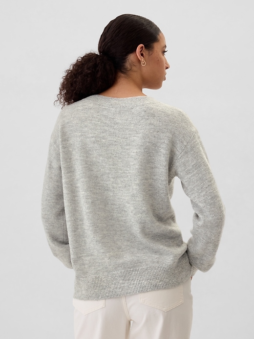 Image number 2 showing, Relaxed V-Neck Sweater