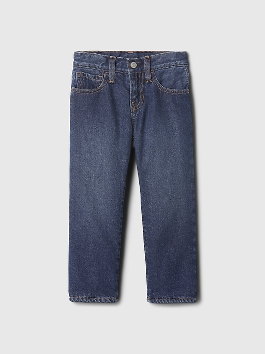 Image number 1 showing, babyGap Original Straight Cozy-Lined Jeans
